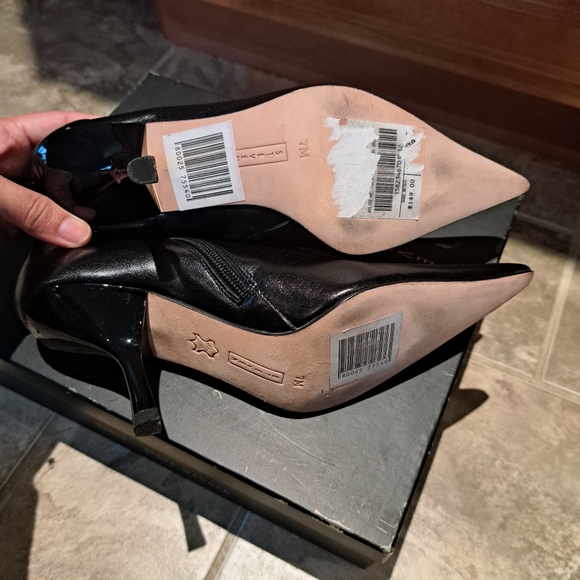 Steve Madden Chuckel Black leather booties - Picture 2 of 6